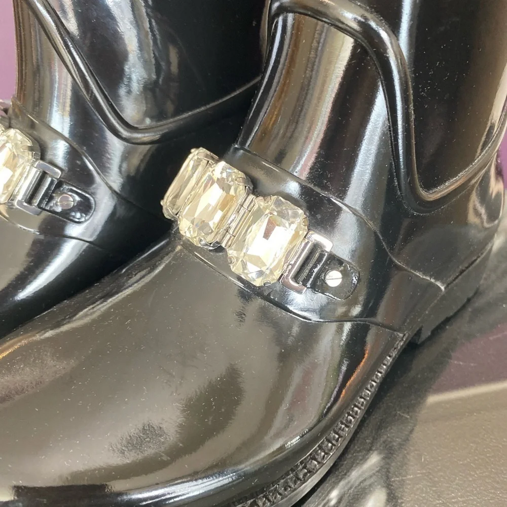 Michael Kors Glossy Black Winter Boots
